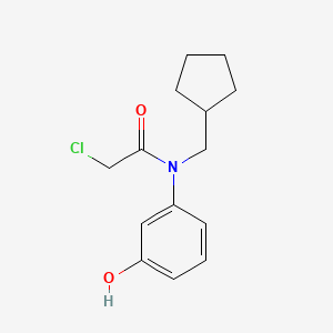 2-Chloro-N-(cyclopentylmethyl)-N-(3-hydroxyphenyl)acetamide