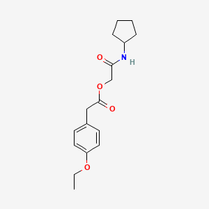 molecular formula C17H23NO4 B2531959 2-(Cyclopentylamino)-2-oxoethyl (4-ethoxyphenyl)acetate CAS No. 1324746-33-9