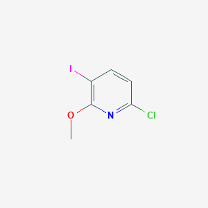 molecular formula C6H5ClINO B2531966 6-Chloro-3-iodo-2-methoxypyridine CAS No. 1261769-34-9