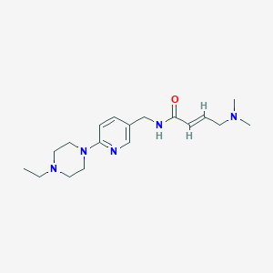 molecular formula C18H29N5O B2532011 (E)-4-(Dimethylamino)-N-[[6-(4-ethylpiperazin-1-yl)pyridin-3-yl]methyl]but-2-enamide CAS No. 2411329-98-9