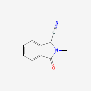 molecular formula C10H8N2O B2532107 2-Methyl-3-oxoisoindoline-1-carbonitrile CAS No. 809230-42-0