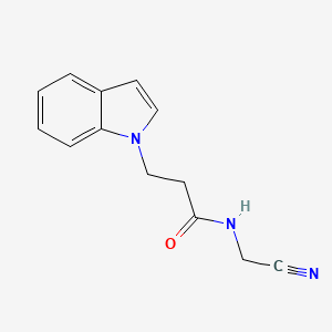 molecular formula C13H13N3O B2532130 N-(cyanomethyl)-3-(1H-indol-1-yl)propanamide CAS No. 1311896-34-0