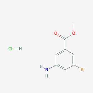 molecular formula C8H9BrClNO2 B2532147 Methyl 3-amino-5-bromobenzoate hydrochloride CAS No. 1881330-74-0