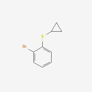 molecular formula C9H9BrS B2532151 1-Bromo-2-(cyclopropylsulfanyl)benzene CAS No. 1174229-14-1