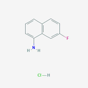 molecular formula C10H9ClFN B2532172 7-Fluoronaphthalen-1-amine hydrochloride CAS No. 137160-30-6