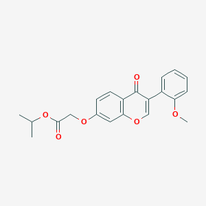 molecular formula C21H20O6 B2532196 propan-2-yl 2-{[3-(2-methoxyphenyl)-4-oxo-4H-chromen-7-yl]oxy}acetate CAS No. 370586-17-7