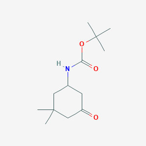 molecular formula C13H23NO3 B2532232 tert-butyl N-(3,3-dimethyl-5-oxocyclohexyl)carbamate CAS No. 1989672-47-0