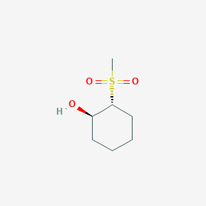 molecular formula C7H14O3S B2532255 Rac-(1R,2R)-2-methanesulfonylcyclohexan-1-ol CAS No. 108920-21-4; 1808466-45-6