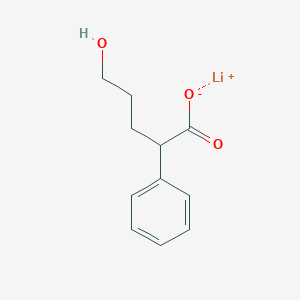 molecular formula C11H13LiO3 B2532280 Lithium(1+) ion 5-hydroxy-2-phenylpentanoate CAS No. 2089277-77-8