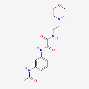 molecular formula C16H22N4O4 B2532363 N'-(3-acetamidophenyl)-N-[2-(morpholin-4-yl)ethyl]ethanediamide CAS No. 900000-57-9