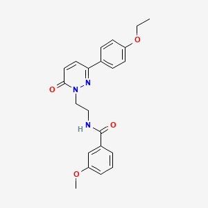 molecular formula C22H23N3O4 B2532370 N-(2-(3-(4-ethoxyphenyl)-6-oxopyridazin-1(6H)-yl)ethyl)-3-methoxybenzamide CAS No. 921805-42-7