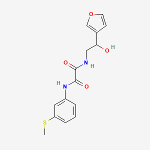 molecular formula C15H16N2O4S B2532383 N-[2-(furan-3-yl)-2-hydroxyethyl]-N'-[3-(methylsulfanyl)phenyl]ethanediamide CAS No. 1396809-95-2