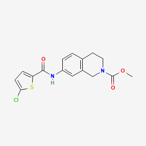 methyl 7-(5-chlorothiophene-2-carboxamido)-3,4-dihydroisoquinoline-2(1H)-carboxylate
