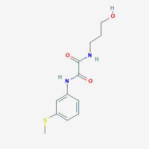 N1-(3-hydroxypropyl)-N2-(3-(methylthio)phenyl)oxalamide