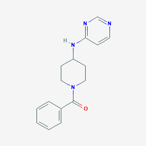 molecular formula C16H18N4O B2532430 N-(1-benzoylpiperidin-4-yl)pyrimidin-4-amine CAS No. 2415571-20-7