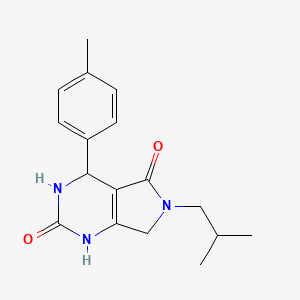 6-isobutyl-4-(p-tolyl)-3,4,6,7-tetrahydro-1H-pyrrolo[3,4-d]pyrimidine-2,5-dione