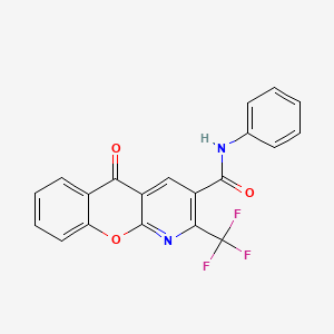5-oxo-N-phenyl-2-(trifluoromethyl)-5H-chromeno[2,3-b]pyridine-3-carboxamide