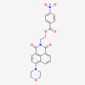 molecular formula C25H21N3O7 B2532487 2-(6-Morpholin-4-yl-1,3-dioxobenzo[de]isoquinolin-2-yl)ethyl 4-nitrobenzoate CAS No. 326018-03-5