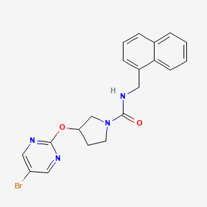 3-[(5-bromopyrimidin-2-yl)oxy]-N-[(naphthalen-1-yl)methyl]pyrrolidine-1-carboxamide