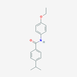 molecular formula C18H21NO2 B253254 N-(4-ethoxyphenyl)-4-isopropylbenzamide 
