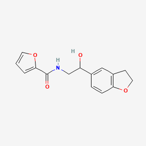 molecular formula C15H15NO4 B2532544 N-[2-(2,3-DIHYDRO-1-BENZOFURAN-5-YL)-2-HYDROXYETHYL]FURAN-2-CARBOXAMIDE CAS No. 1421449-58-2