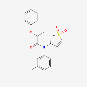 N-(3,4-dimethylphenyl)-N-(1,1-dioxido-2,3-dihydrothien-3-yl)-2-phenoxypropanamide