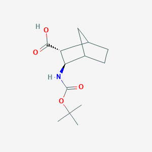 molecular formula C13H21NO4 B2532558 (2R,3R)-3-{[(tert-butoxy)carbonyl]amino}bicyclo[2.2.1]heptane-2-carboxylic acid CAS No. 1807912-20-4