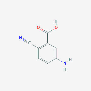 molecular formula C8H6N2O2 B2532571 5-Amino-2-cyanobenzoic acid CAS No. 165185-24-0