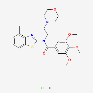 3,4,5-trimethoxy-N-(4-methylbenzo[d]thiazol-2-yl)-N-(2-morpholinoethyl)benzamide hydrochloride