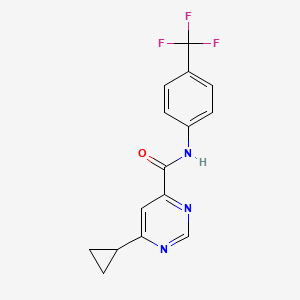 6-Cyclopropyl-N-[4-(trifluoromethyl)phenyl]pyrimidine-4-carboxamide