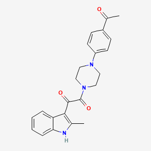 1-[4-(4-acetylphenyl)piperazin-1-yl]-2-(2-methyl-1H-indol-3-yl)ethane-1,2-dione