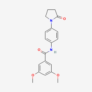 3,5-dimethoxy-N-(4-(2-oxopyrrolidin-1-yl)phenyl)benzamide