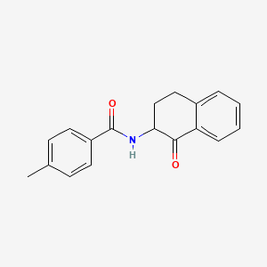4-methyl-N-(1-oxo-1,2,3,4-tetrahydro-2-naphthalenyl)benzenecarboxamide
