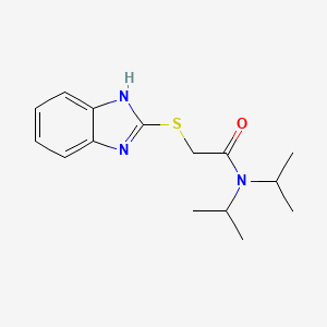 2-(1H-benzimidazol-2-ylsulfanyl)-N,N-di(propan-2-yl)acetamide