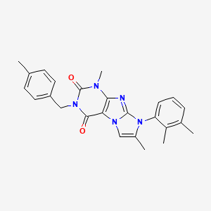 8-(2,3-dimethylphenyl)-1,7-dimethyl-3-(4-methylbenzyl)-1H-imidazo[2,1-f]purine-2,4(3H,8H)-dione
