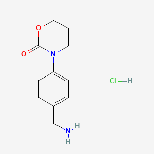 3-[4-(Aminomethyl)phenyl]-1,3-oxazinan-2-one hydrochloride