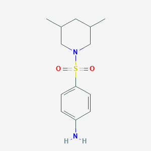 molecular formula C13H20N2O2S B2532739 4-[(3,5-Dimethylpiperidin-1-yl)sulfonyl]aniline CAS No. 554423-28-8