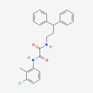 molecular formula C24H23ClN2O2 B2532819 N-(3-chloro-2-methylphenyl)-N'-(3,3-diphenylpropyl)ethanediamide CAS No. 941939-44-2