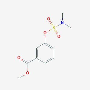 molecular formula C10H13NO5S B2532858 methyl 3-[(dimethylsulfamoyl)oxy]benzoate CAS No. 338396-38-6