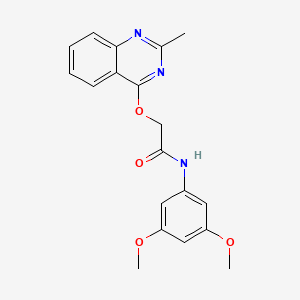 molecular formula C19H19N3O4 B2532889 N-(3,5-dimethoxyphenyl)-2-[(2-methylquinazolin-4-yl)oxy]acetamide CAS No. 1029764-06-4