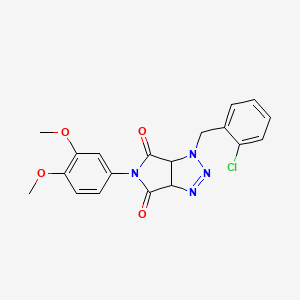 1-(2-chlorobenzyl)-5-(3,4-dimethoxyphenyl)-1,6a-dihydropyrrolo[3,4-d][1,2,3]triazole-4,6(3aH,5H)-dione