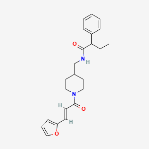 (E)-N-((1-(3-(furan-2-yl)acryloyl)piperidin-4-yl)methyl)-2-phenylbutanamide
