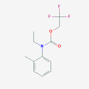 2,2,2-trifluoroethyl N-ethyl-N-(2-methylphenyl)carbamate