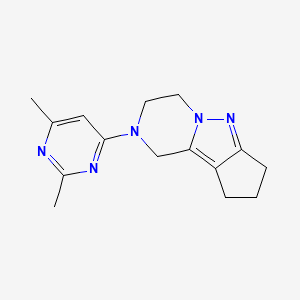 2-(2,6-dimethylpyrimidin-4-yl)-2,3,4,7,8,9-hexahydro-1H-cyclopenta[3,4]pyrazolo[1,5-a]pyrazine
