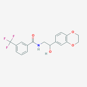 N-(2-(2,3-dihydrobenzo[b][1,4]dioxin-6-yl)-2-hydroxyethyl)-3-(trifluoromethyl)benzamide