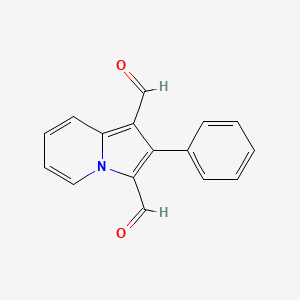 molecular formula C16H11NO2 B2532992 2-Phenylindolizine-1,3-dicarbaldehyde CAS No. 447449-65-2