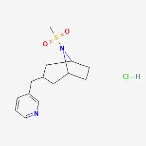 (1R,5S)-8-(methylsulfonyl)-3-(pyridin-3-ylmethyl)-8-azabicyclo[3.2.1]octane hydrochloride