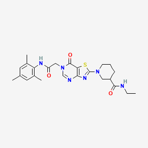 5-(4-Fluorophenyl)-3-(5-methoxy-3-methyl-1-benzofuran-2-yl)-1,2,4-oxadiazole
