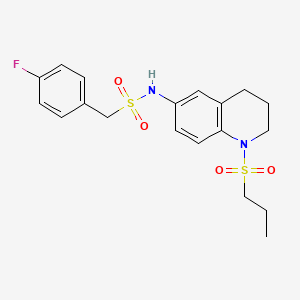 1-(4-fluorophenyl)-N-(1-(propylsulfonyl)-1,2,3,4-tetrahydroquinolin-6-yl)methanesulfonamide