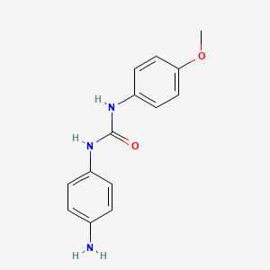 molecular formula C14H15N3O2 B2533162 1-(4-Aminophenyl)-3-(4-methoxyphenyl)urea CAS No. 50906-32-6